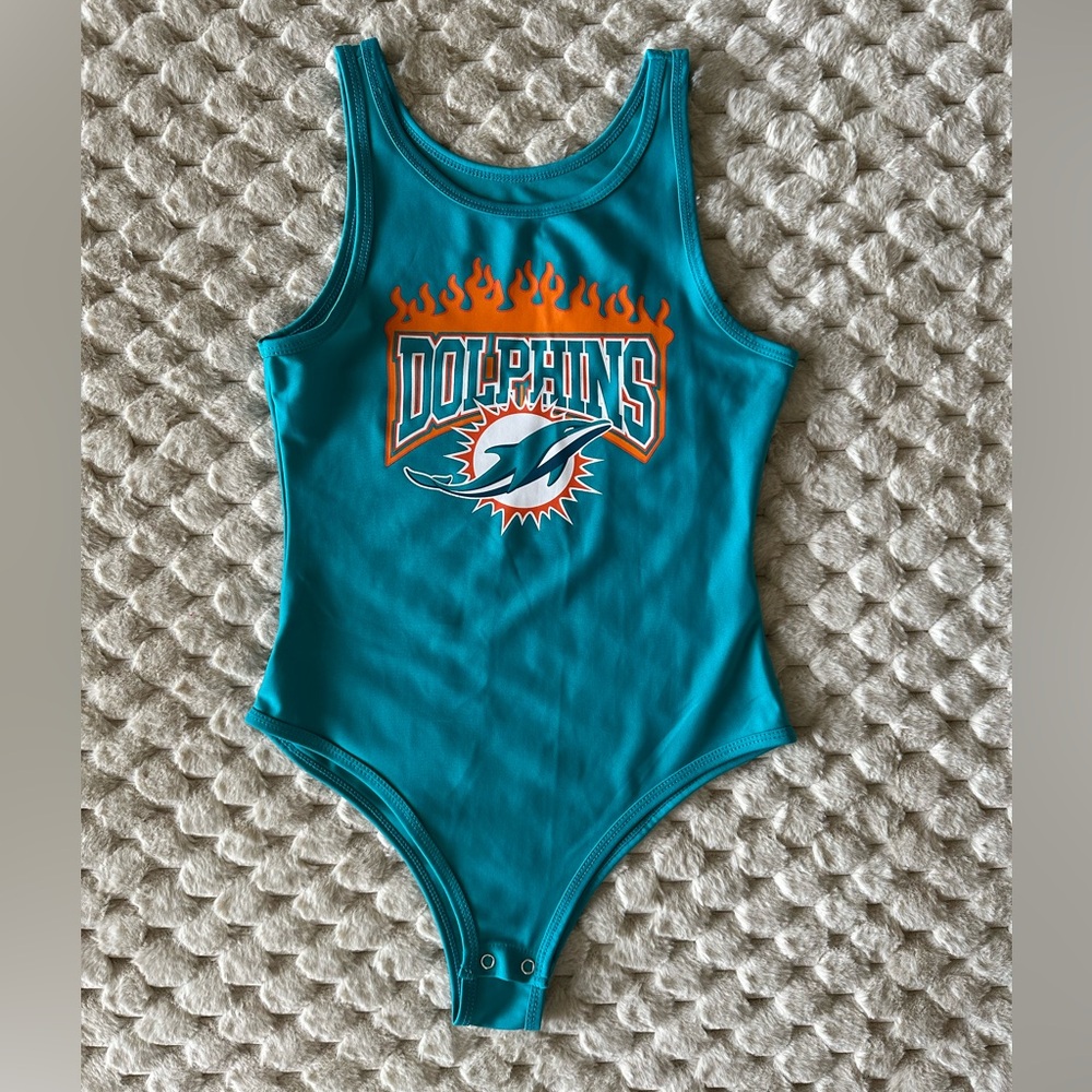 NFL MIAMI DOLPHINS bodysuit snap closure one piece
